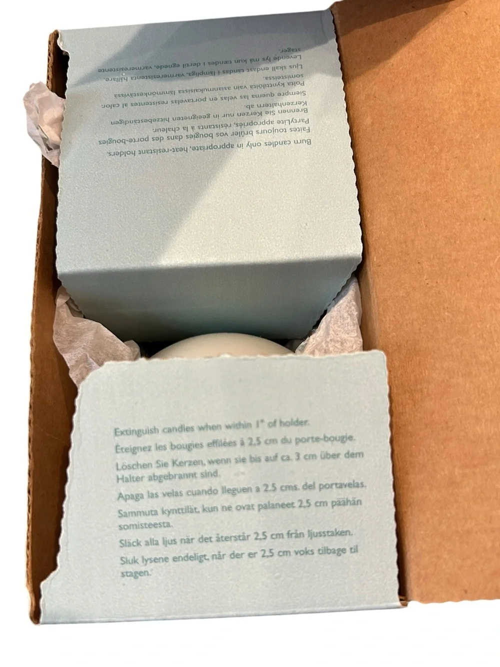PartyLite Wild Fern 3” Ball Decorative Candles  Set of 2 - Picture 7 of 8